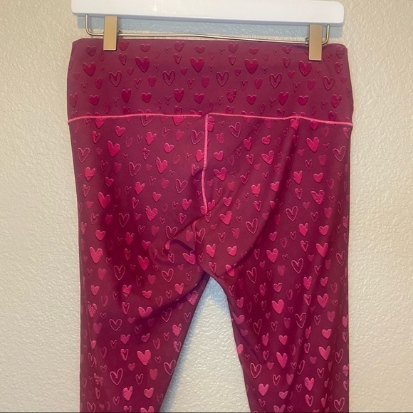 Colorado Threads Pink Hearts Leggings Size Extra Large - Picture 5 of 8